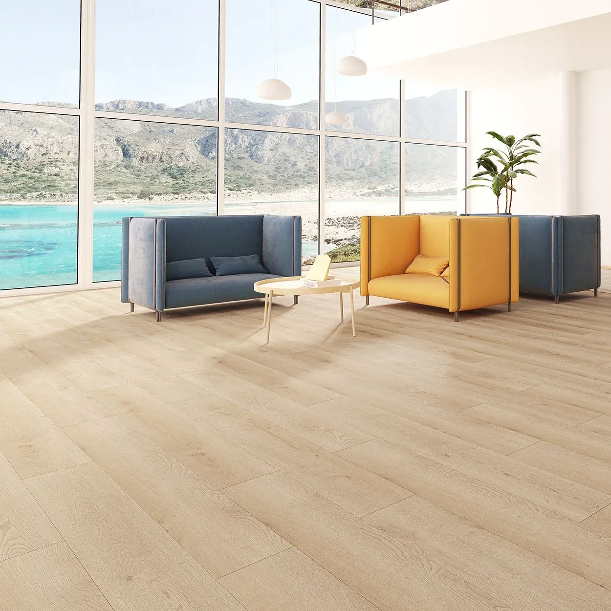 Reina Oak Waterproof Click Lock LVP Flooring – 9x60, 28 mil Wear Layer, 5/16" Thick, SPC Core