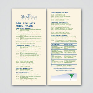 I am Father's Happy Thought - Bookmark