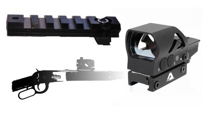 Universal Optics Rail Bundle with  Aim Sports 1x32 Full Size Reflex Red Dot Sight