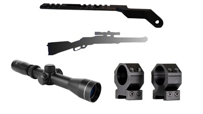 Winchester 94 No Drill Rail Bundle with AIM  Sports ​2-7X32  Scout Scope and FREE Rings
