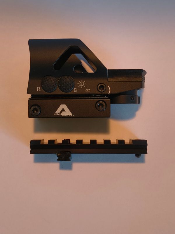 Universal Optics Rail Bundle with  Aim Sports 1x32 Full Size Reflex Red Dot Sight