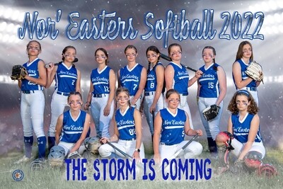 Nor'Easters Softball Team Poster