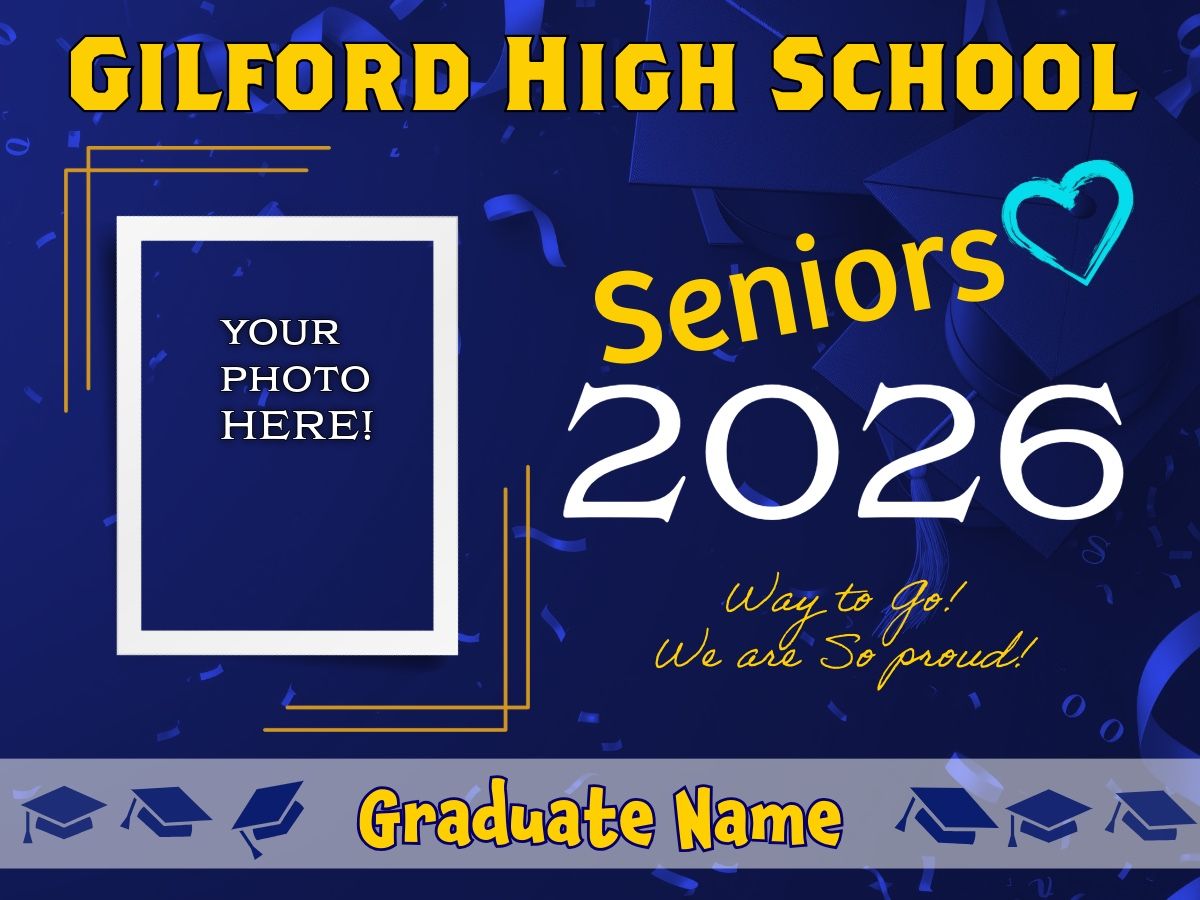 GILFORD YARD SIGNS Class Of 2026