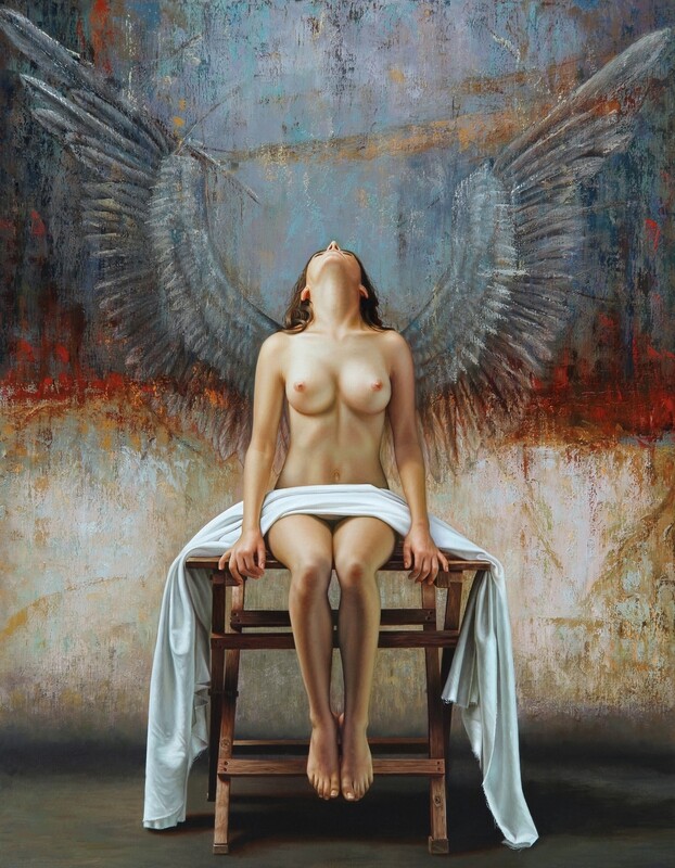 &quot;Angel&quot; 140 x 180 cm enrollado (55&quot; x 70&quot; Rolled Print)