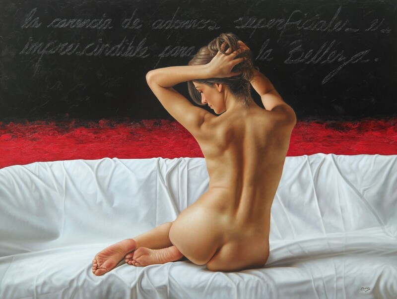 &quot;ascetismo del siglo XXI&quot; 115 x 148 cm con Bastidor