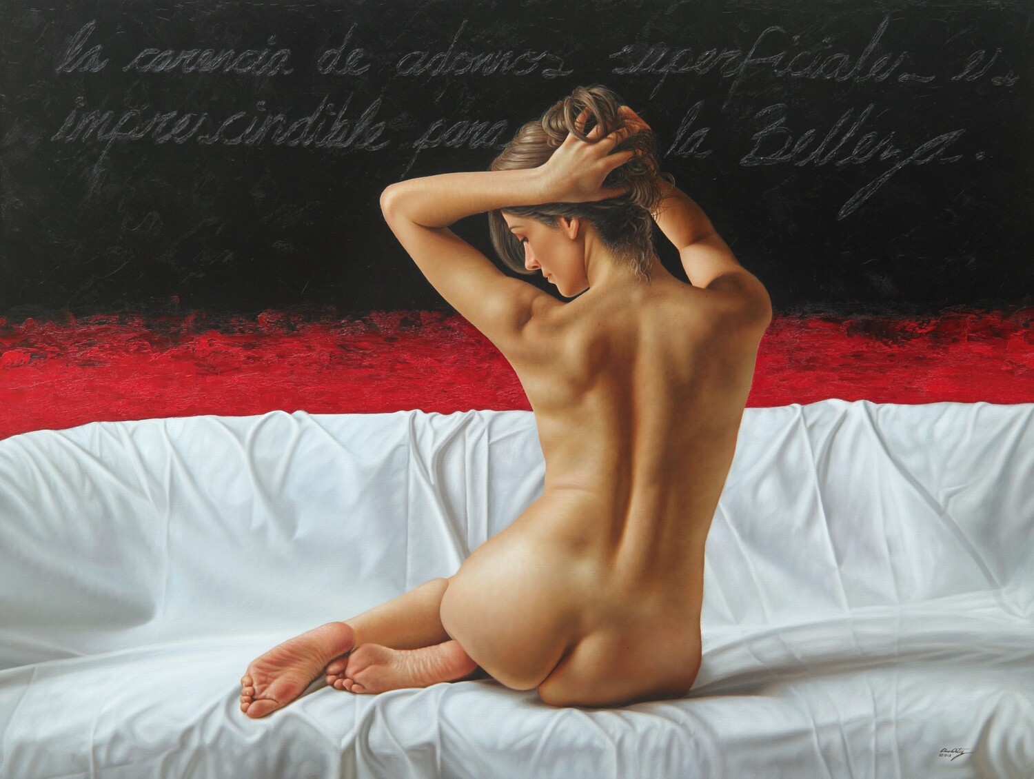 &quot;ascetismo del siglo XXI&quot; 77 x 100 cm enrollado (30&quot; x 39&quot; Rolled Print)