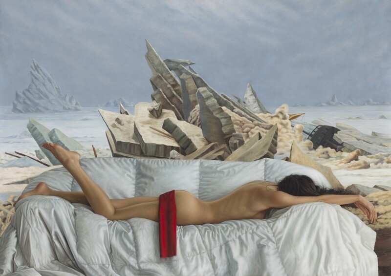 &quot;el mar de hielo&quot; 127 x 180 cm enrollado (50&quot; x 70&quot; Rolled Print)
