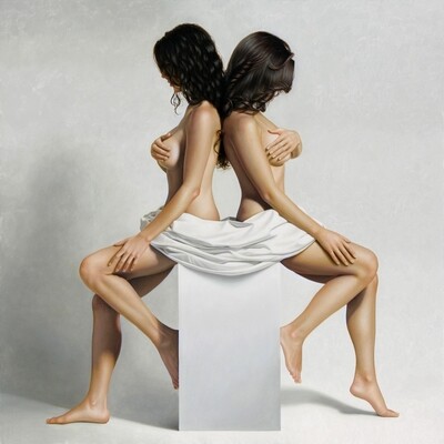 "gemelas" 140 x 140 cm enrollado (55" x 55" Rolled Print)