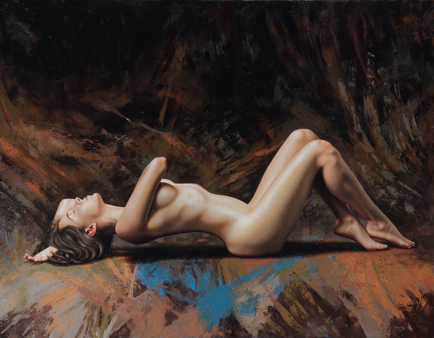 &quot;il corpo de la donna&quot; 115 x 148 cm con Bastidor