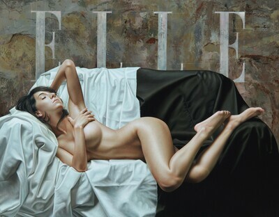 "inmune a la moda II" 77 x 100 cm en Bastidor