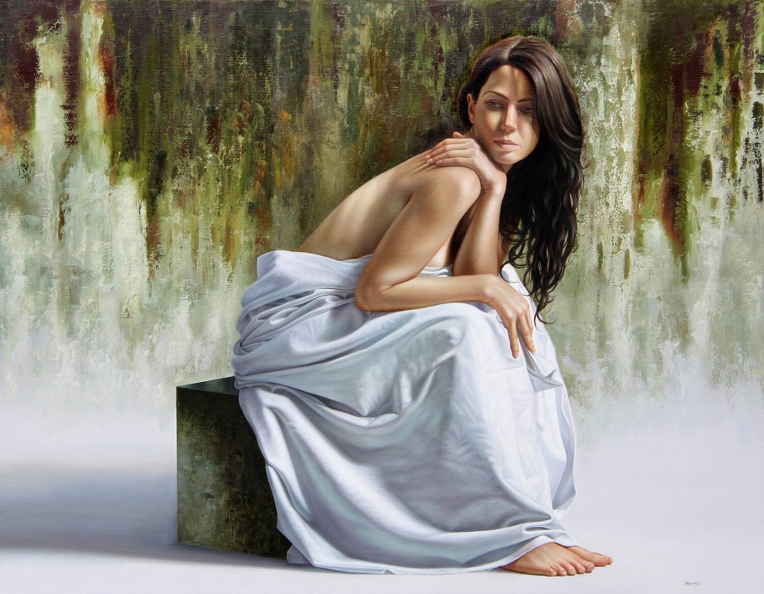 &quot;paradoja del olivo&quot; 140 x 180 cm con Bastidor
