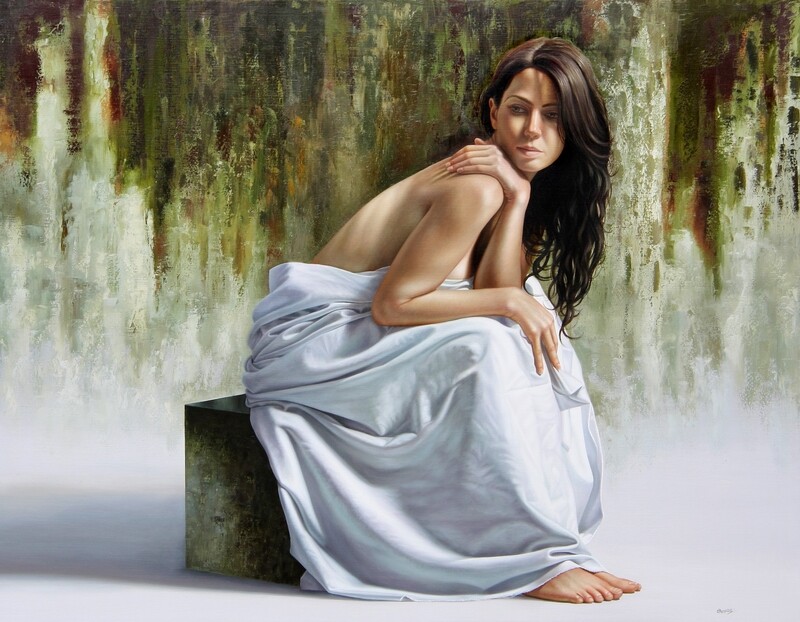 &quot;paradoja del olivo&quot; 140 x 180 cm con Bastidor