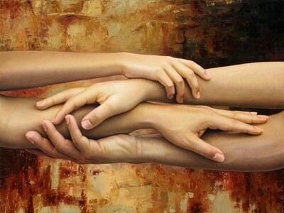 "vinculos" 111 x 148 cm enrollado (43" x  58"  Rolled Print)