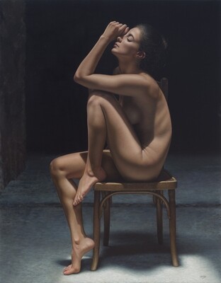 "introspección" 140 x 180 cm con Bastidor