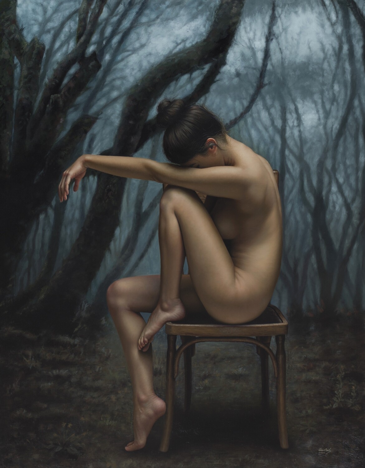 &quot;el bosque&quot; 115 x 148 cm con Bastidor