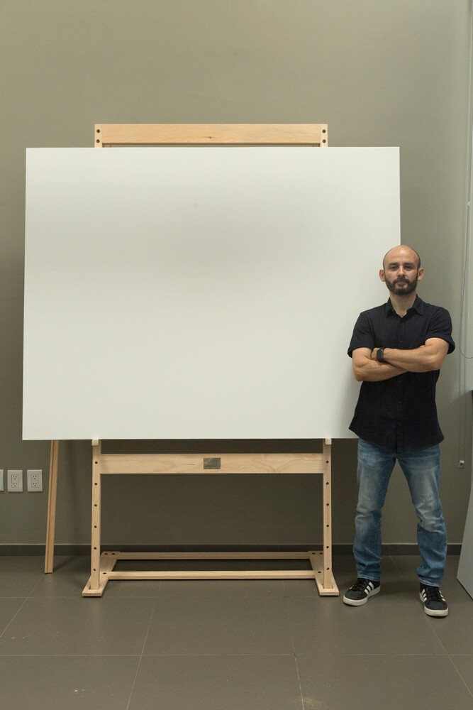 Caballete Milán Para Pintor de Formatos Grandes Por Omar Ortiz