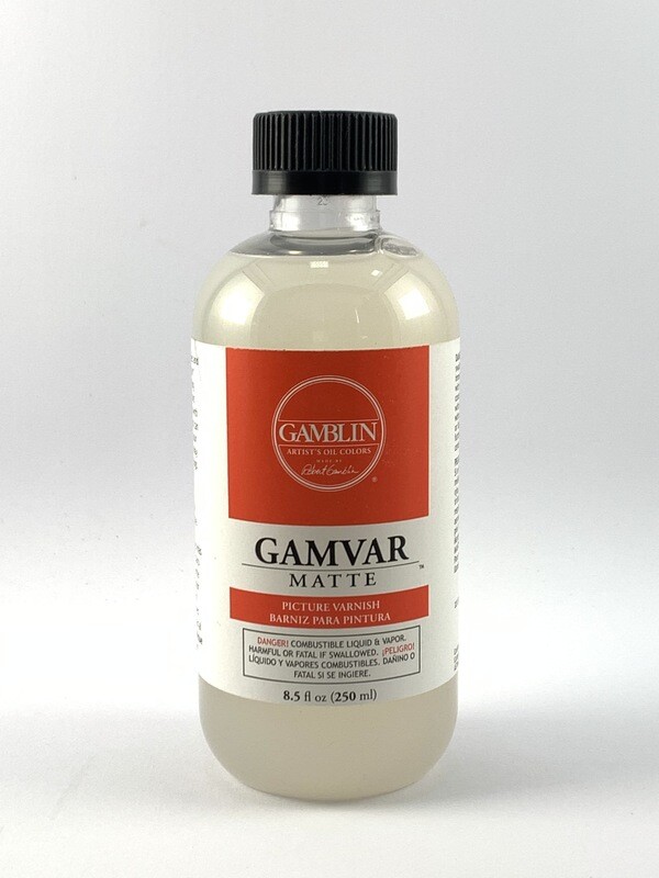 Barniz Gamvar Gamblin MATE Para Pinturas Al Oleo 250 ml