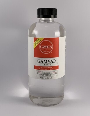 Barniz Gamvar Gamblin Brillante Para Pinturas Al Oleo 500 ml