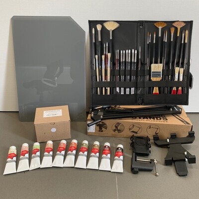 Paquete para pintor PRO 40 ml + Brazo Tableta por Omar Ortiz
