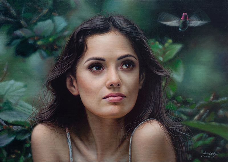 &quot;El Bosque IV&quot; 50 x 70 cm  oil on linen $3500 USD