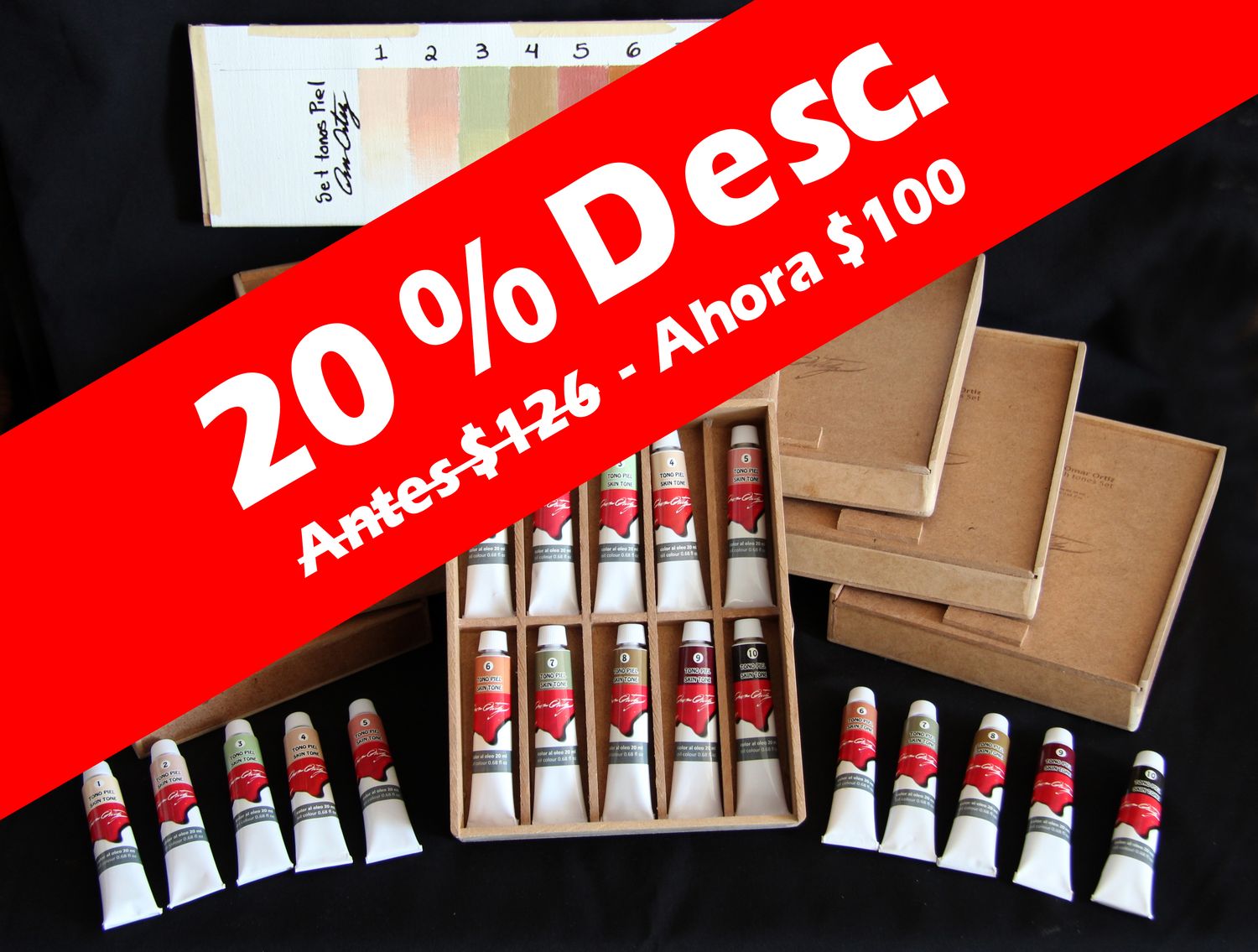 Set Tonos Piel 20 ml Omar Ortiz