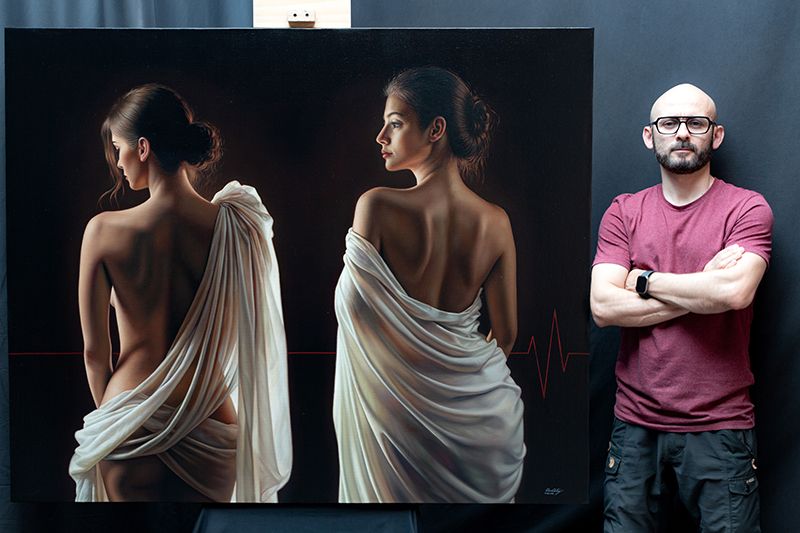 "Dupla" 122 x 150 cm  Oleo sobre lino $11,100 USD