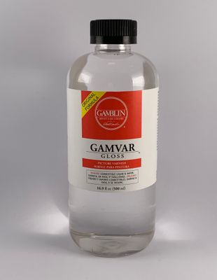 Barniz Gamvar Gamblin Brillante Para Pinturas Al Oleo 500 ml