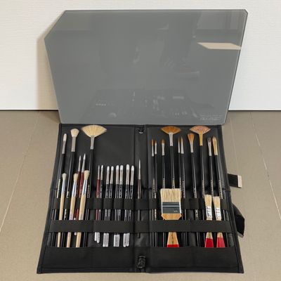 Set de Pinceles PRO + Paleta para Pintor