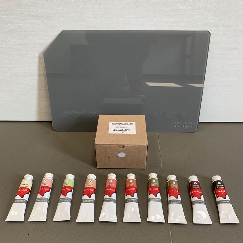 Set tonos piel 40 ml + paleta para pintor