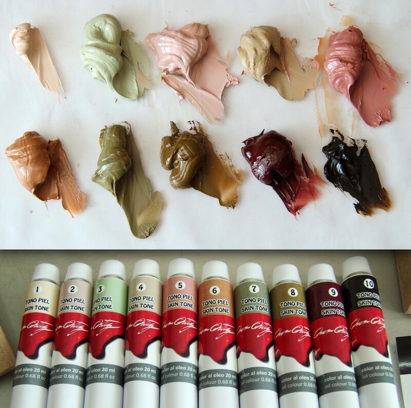 Omar Ortiz Flesh Tones Set 20 ml + Palette for Painter