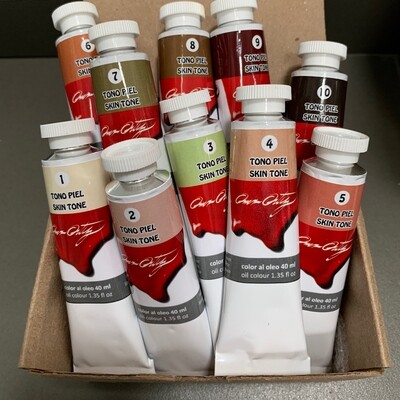 Omar Ortiz Flesh Tones Set 40 ml + Palette for Painter