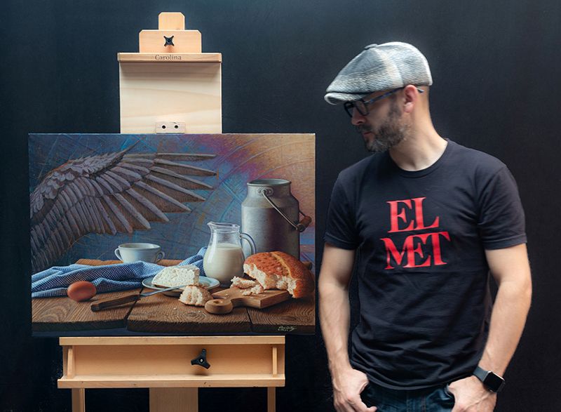 "Desayuno en el puerto antes de zarpar" 50 x 70 cm  oil on linen $3500 USD