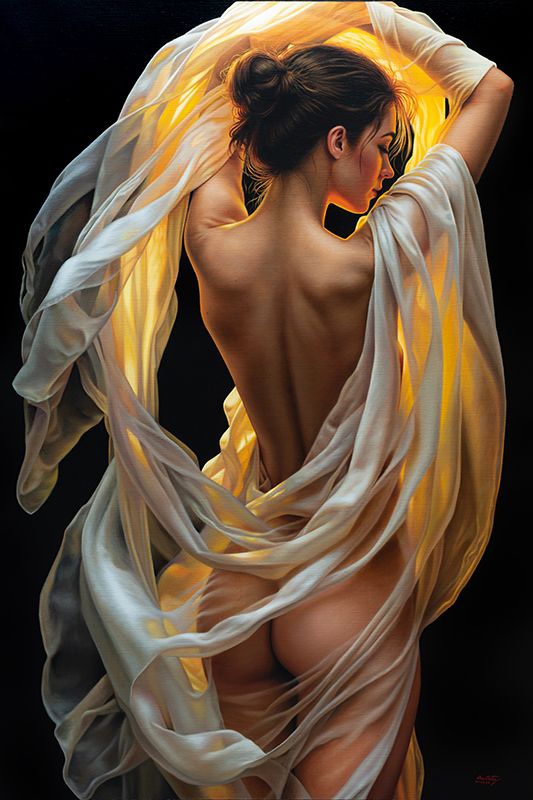 "Luz ambar I" 150 x 100 cm  Oleo sobre lino $11500 USD