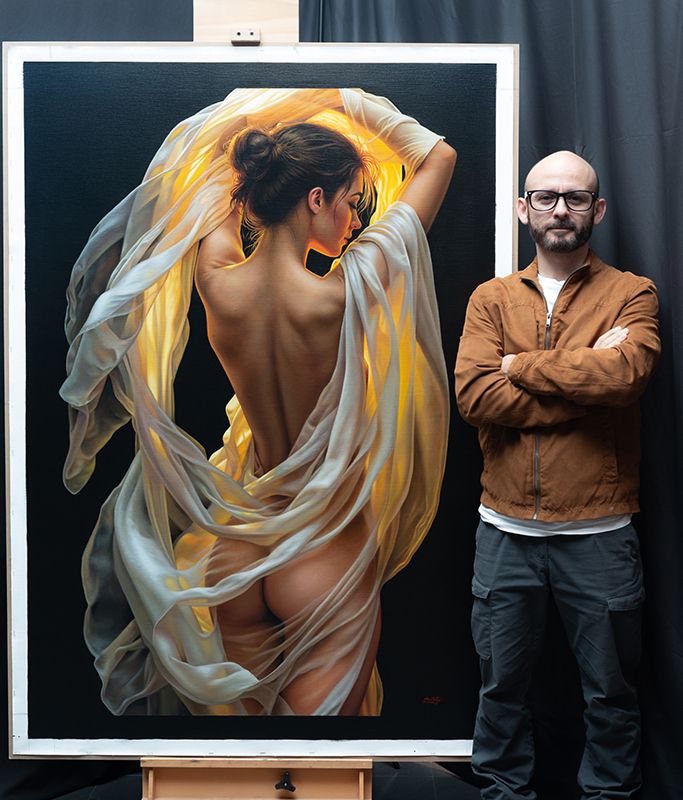 "Luz ambar I" 150 x 100 cm  Oleo sobre lino $11500 USD