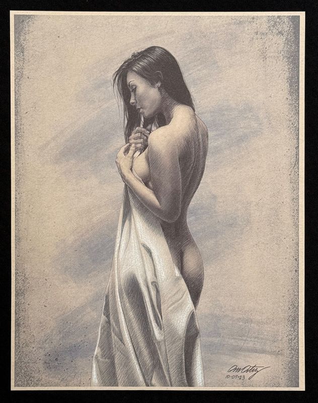 Fine art Print Drawing 01 SEPIA