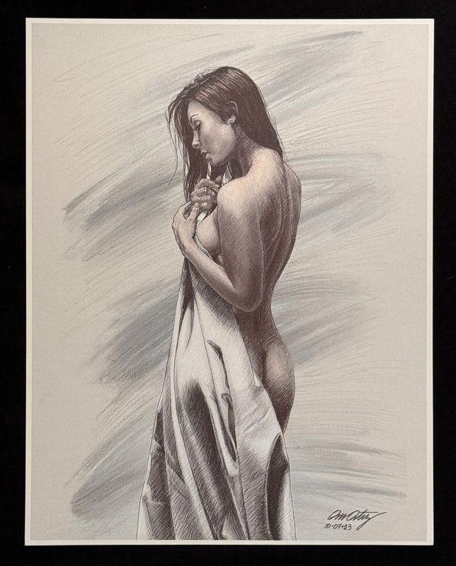 Fine art Print Drawing 01 CREAM
