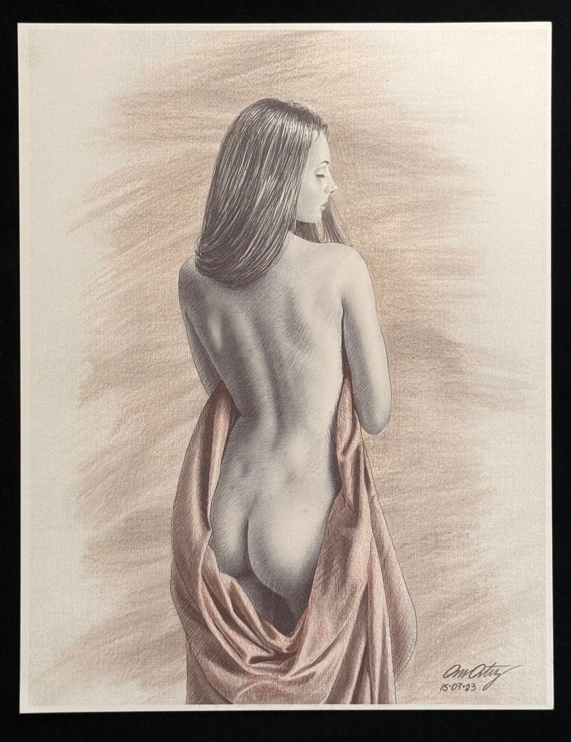 Fine art Print Drawing 03 CREAM