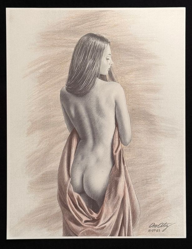 Fine art Print Drawing 03 CREAM