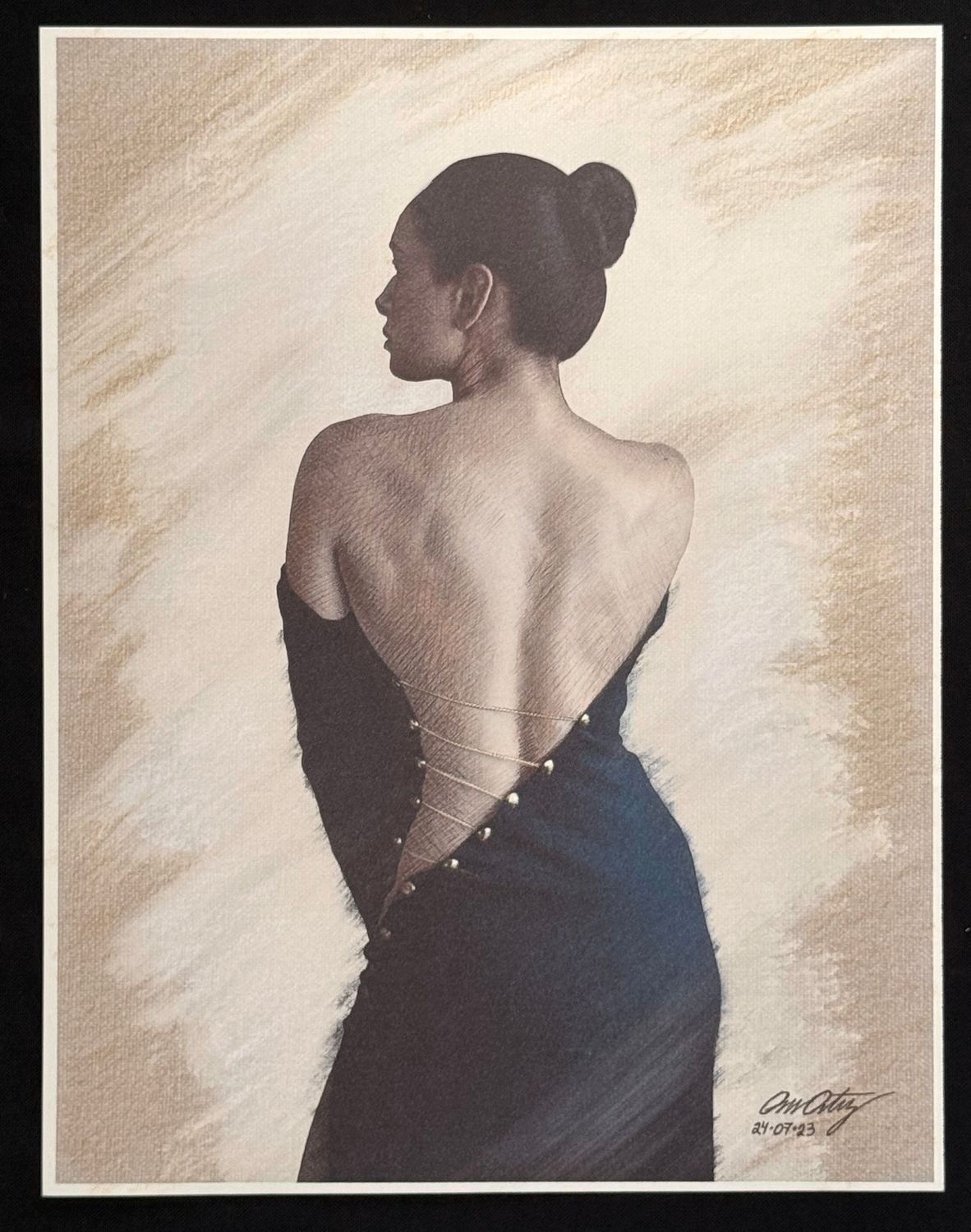 Fine art Print Drawing 04 CREAM