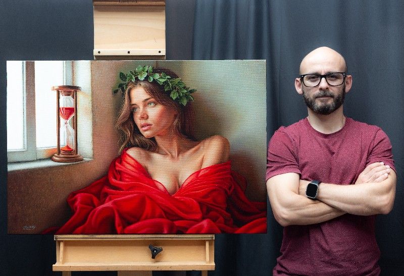 "Entre lo Eterno y lo Efímero II" 60 x 90 cm  Oleo sobre lino $6000 USD