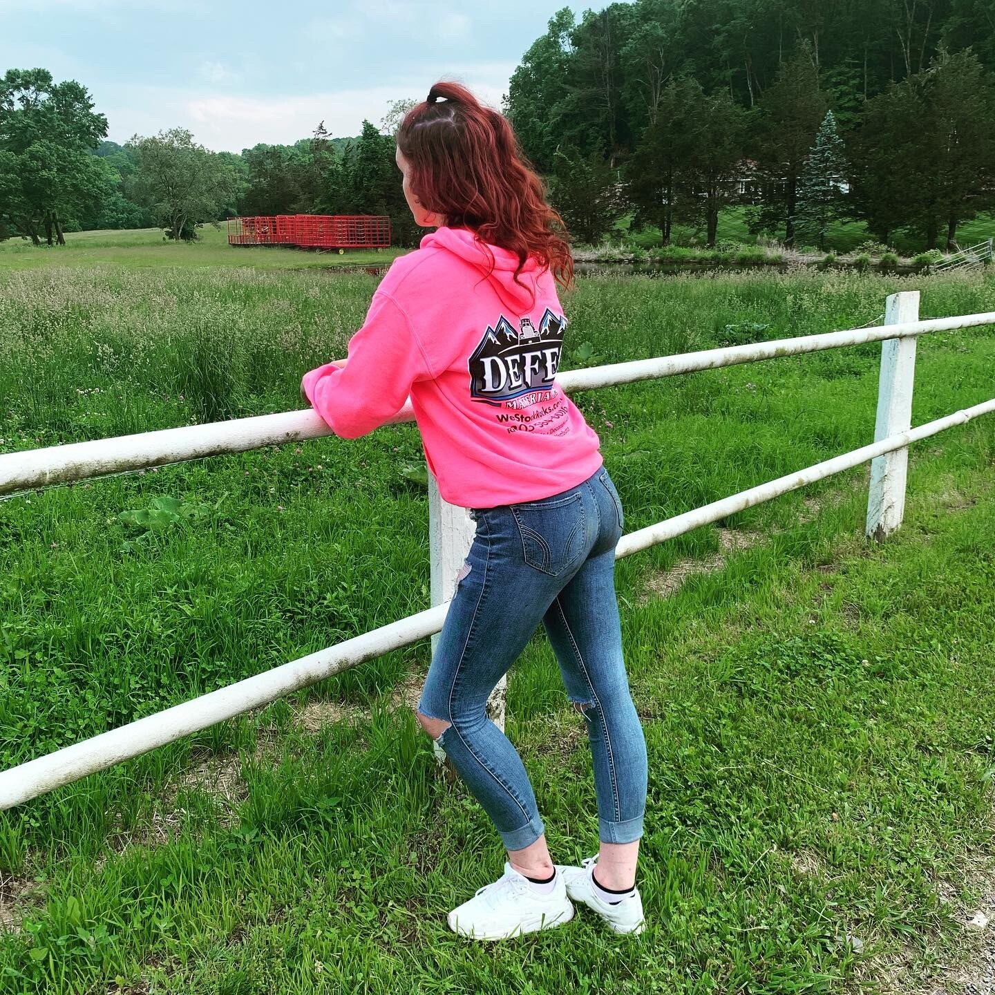 DeFeo Materials Hoodies - Pink, Size: S