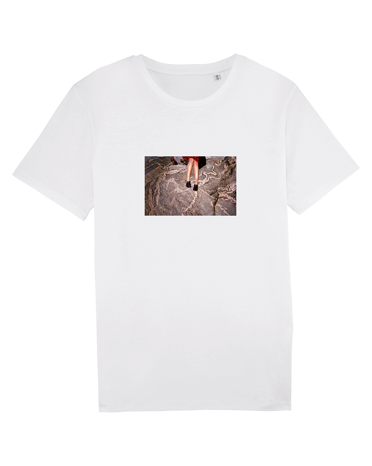 Marble Legs White T-Shirt