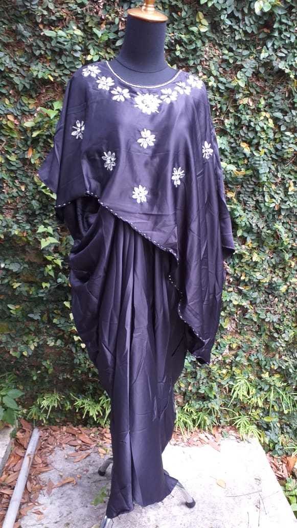 Kaftan Bunga Hitam