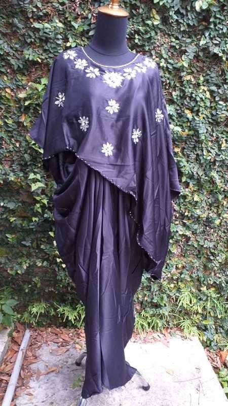 Kaftan Bunga Hitam