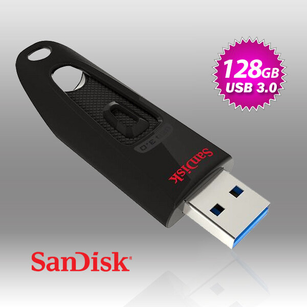 SanDisk Ultra CZ48 128G USB 3.0 Flash Drive (SDCZ48-128G)