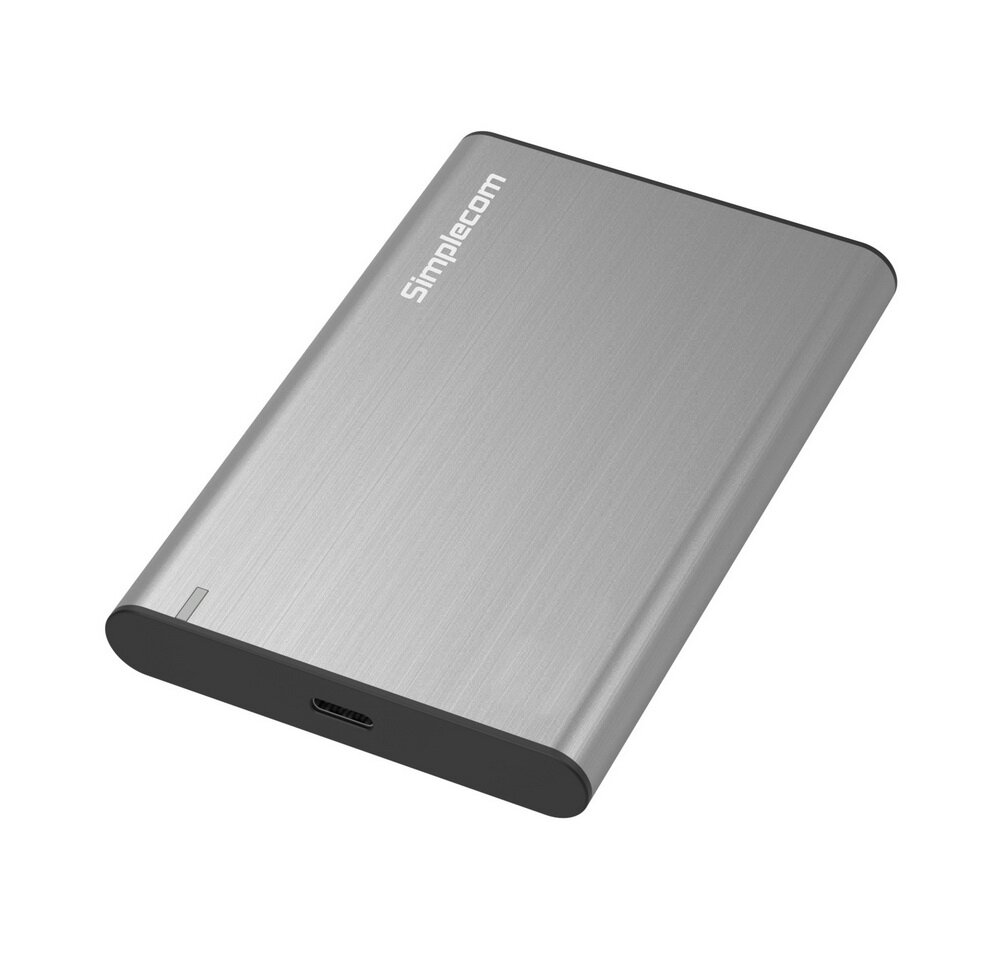 Simplecom SE221 Aluminium 2.5'' SATA HDD/SSD to USB 3.1 Enclosure Grey