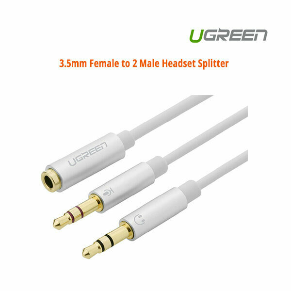 UGREEN 3.5mm Female to 2 Male Headset Splitter (10790)