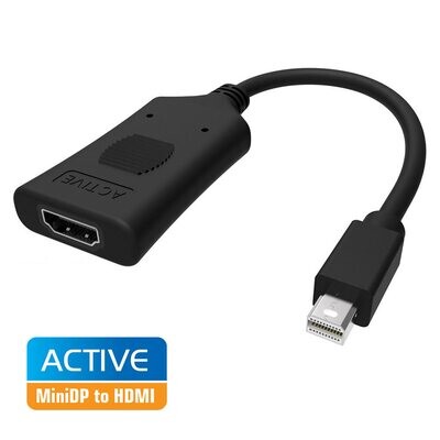 Simplecom DA101 Active MiniDP to HDMI Adapter 4K UHD (Thunderbolt and Eyefinity Compatible)
