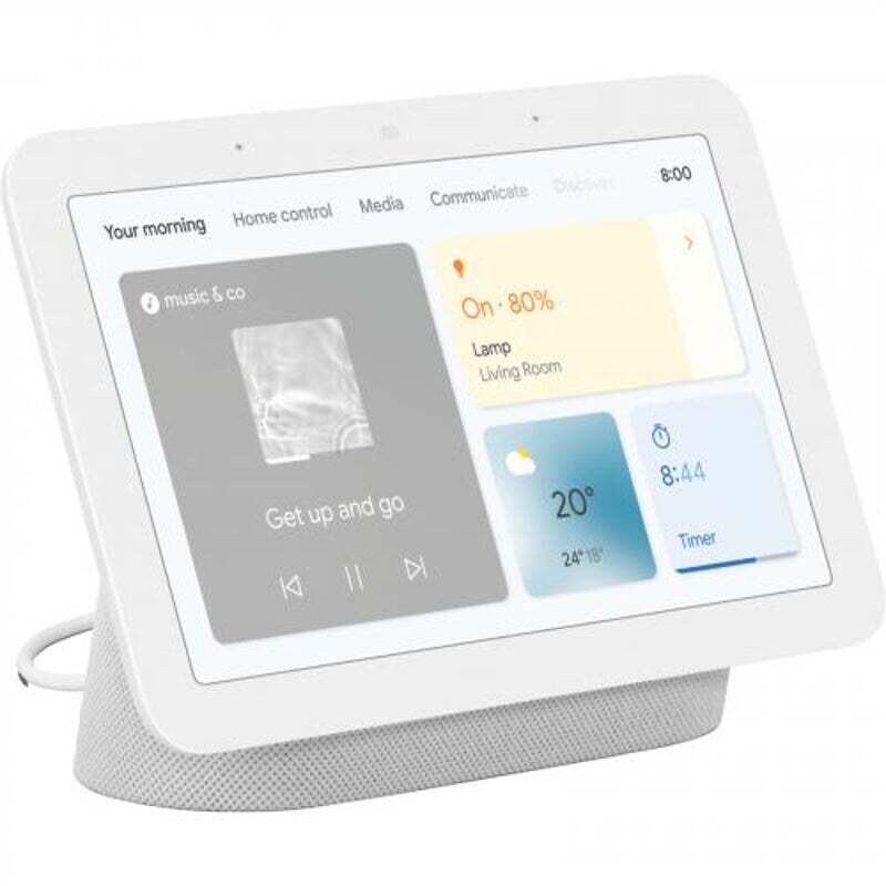 Google Nest 2 Hub HD Touch Smart Display & Home Assistant Chalk GA01331-AU