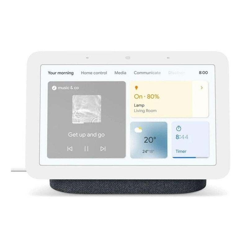 Google Nest 2 Hub HD Touch Smart Display & Home Assistant Charcoal GA01892-AU